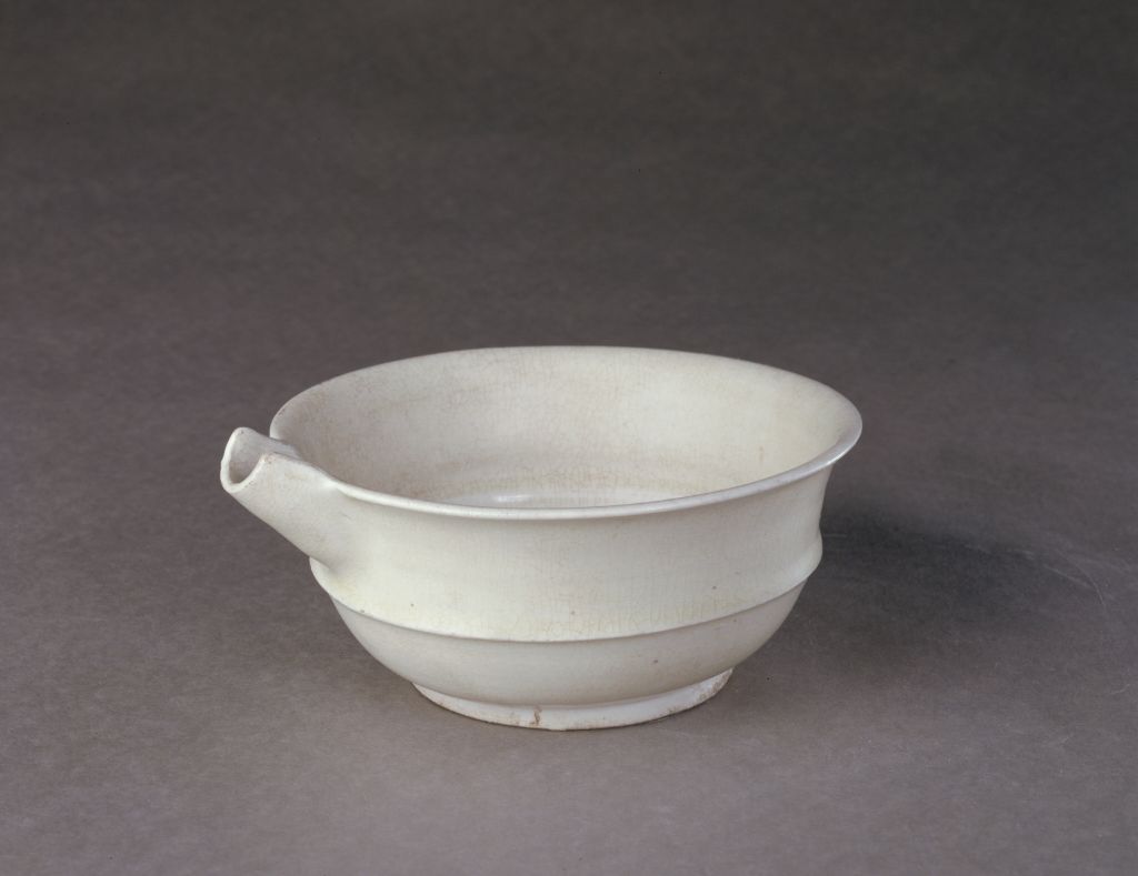 图片[1]-Gongyi kiln white glaze string pattern-China Archive